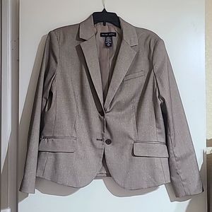 New York & Co. Size 16 Brown w/Gold flecks Jacket & Matching Pants (Suit)